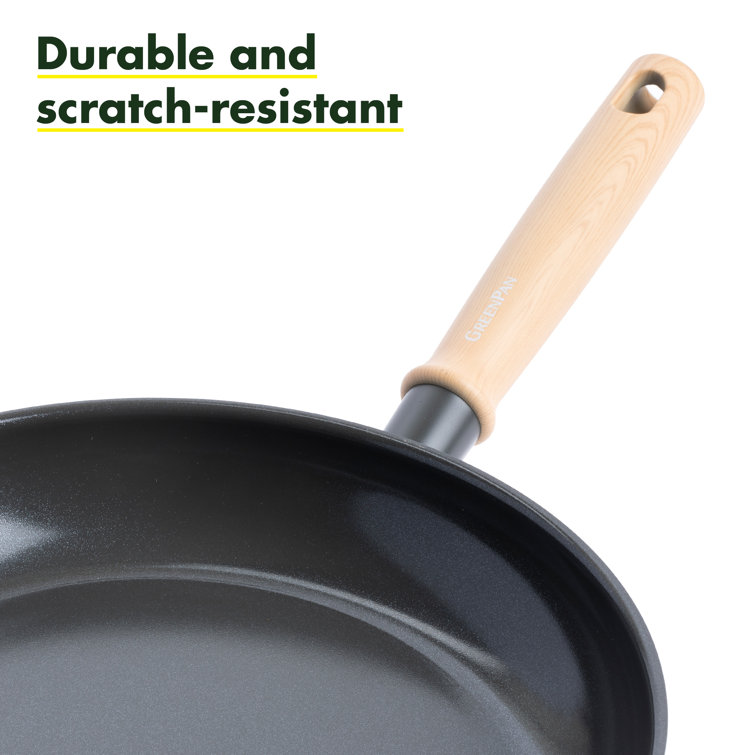 Green Pan greenpan hudson healthy ceramic nonstick, 8 piece cookware pots  and pans set, wood inspired