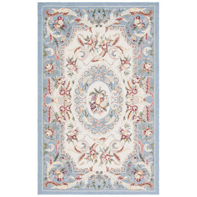 Brayton Hand Hooked Wool Floral Rug