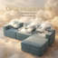 Modular 7-in-1 Cloud Sofa Bed - 255cm Chenille L-Shaped Sectional with 3 Pillows - Teal 