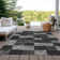 Machine Washable Indoor/Outdoor Cicel ACN1139 Black Rug