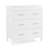 Classic 4 Drawer Dresser With Changing Top And Interlocking Drawers, Bianca White-126707184