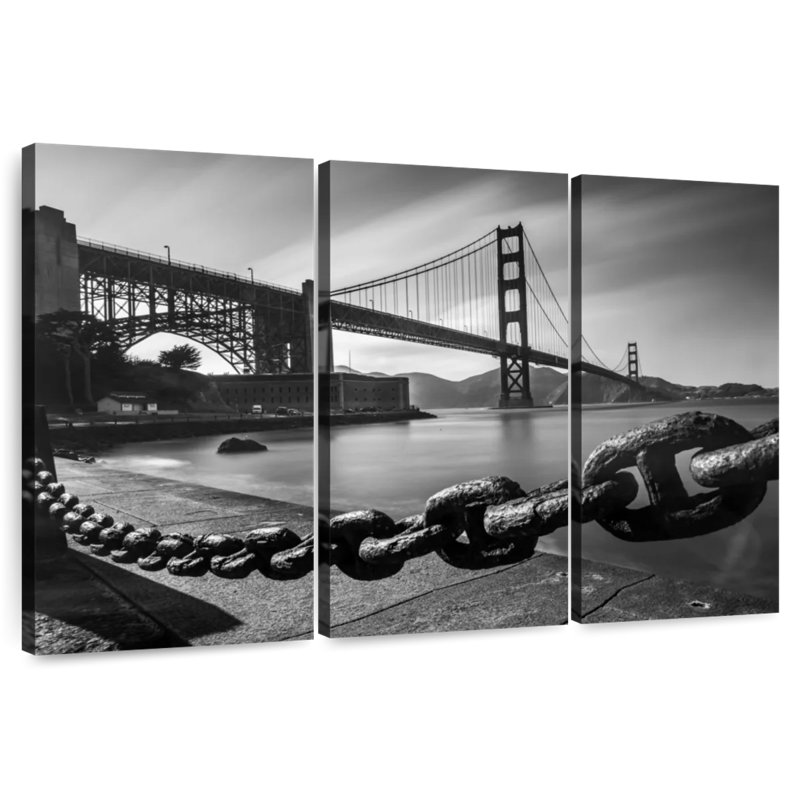 Lilie Golden Gate - monochrome, H 42 po x l 65 po
