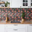 Cezara 30 x 30 cm PVC Tile in Red