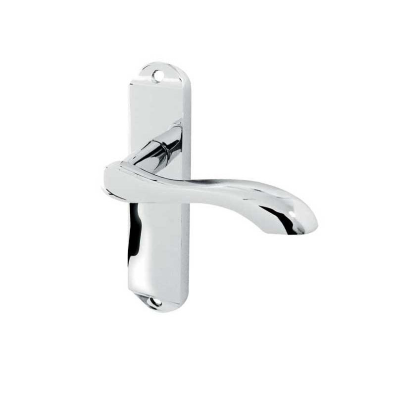Broadway Passage Door Handle, Polished Chrome