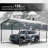 Outdoor Carport, 10 X 15 FT Carport, Heavy Duty Carport Canopy With Galvanized Steel Roof And Frame, Metal Carport Large Garage For Driveway Car, Truck