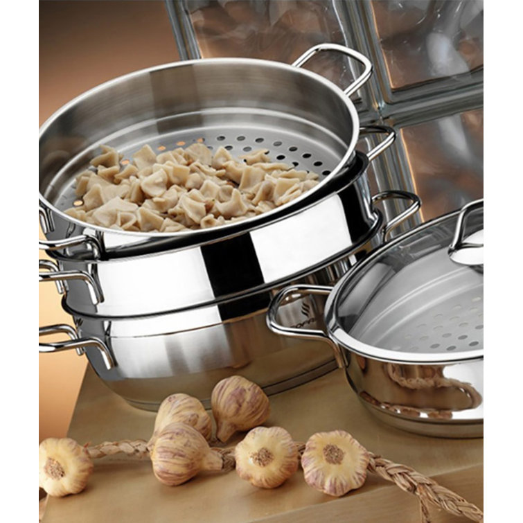 Demeyere Multi-Use Mini Stockpot with Steaming Basket, Stainless