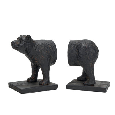 Woodland Bookends Resin Non-Skid Bookends