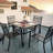 MEOOEM Metal Outdoor Stacking Dining Armchair