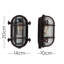 Westlawn Black 20cm H Outdoor Bulkhead Light