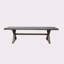 Banc de salle à manger d'extérieur moderne en aluminium, gris foncé