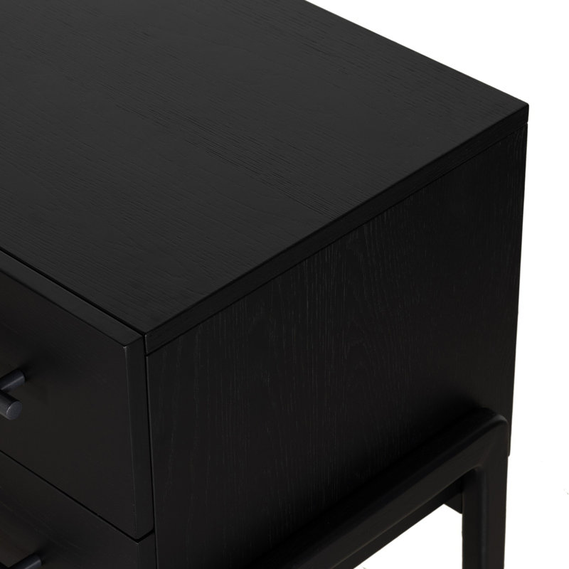 Rosedale 2 - Drawer Nightstand, Ebony Oak