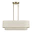 Lustre linéaire moyen en laiton 3 lumières Aselin-122725090-122725091-122725092