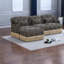 Canapés modulaires à assise profonde, salon en forme de L en chenille