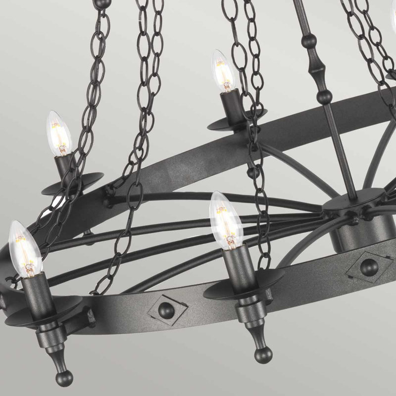 Australind 18 - Light Waggon Wheel Chandelier
