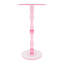 Table d'appoint 17,7 po en acrylique, table de bout ronde en spirale sculptée avec base stable pour le salon-599701385-599701387