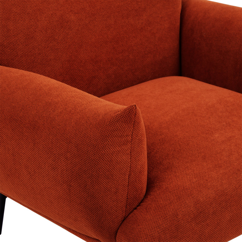 Fauteuil d'appoint rembourré simple surdimensionné Living, Rouge