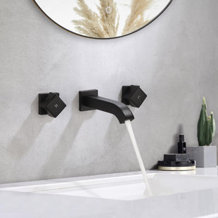 Wall Mounted Optional 2-handle Bathroom Faucet