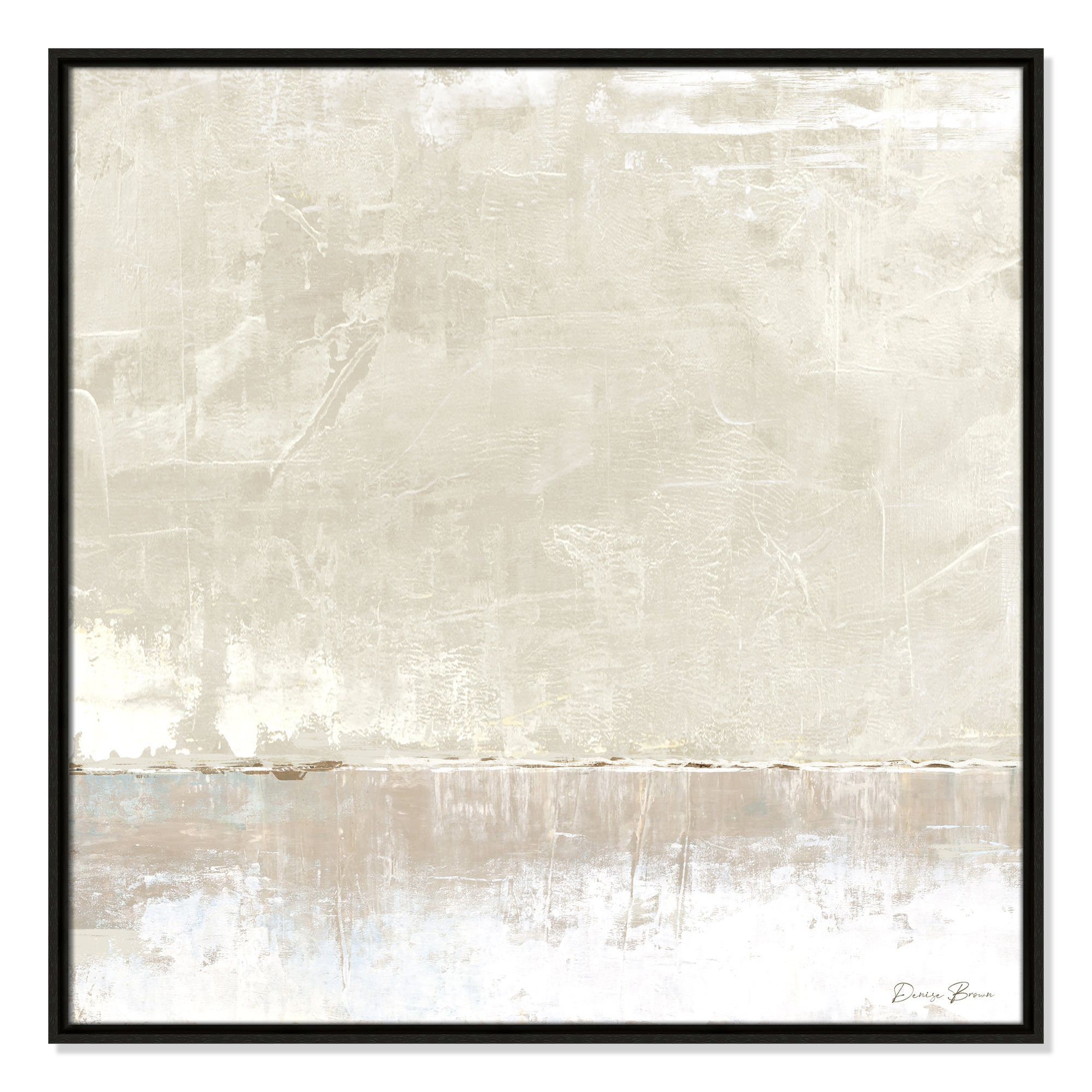 Better Days - Floater Frame Print on Canvas, 31.5" H x 31.5" W, Black
