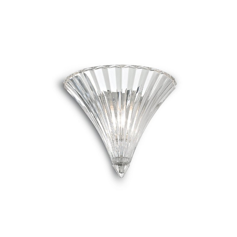 Wall Sconce, White, 22cm H x 24.5cm W x 16cm D