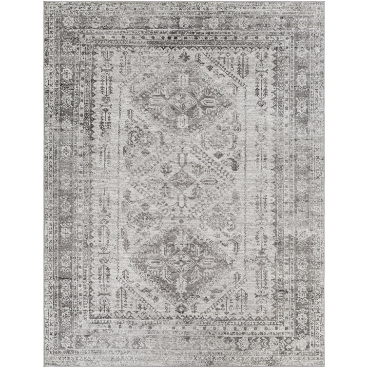 Fitz Oriental Charcoal Area Rug