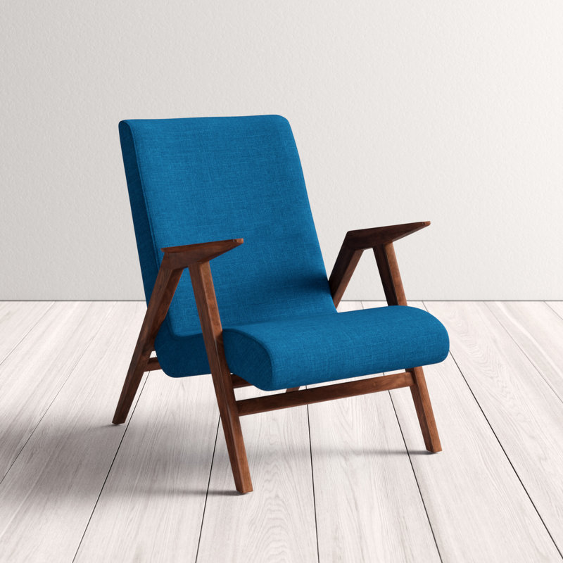 Chloe Armchair, Azure Blue Polyester