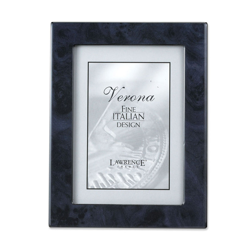 Cadre photo en faux-toile, 8 po x 10 po, Bleu marine