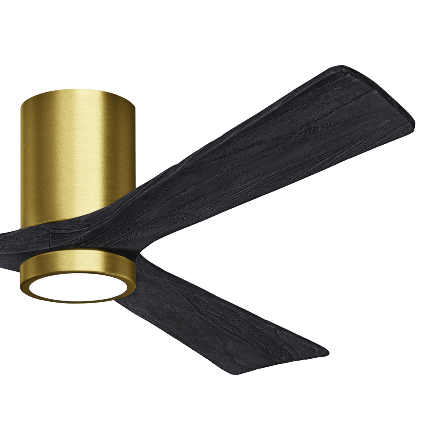 Olivier Ceiling Fan with LED Light Kit, Brushed Brass, Matte Black, 60"