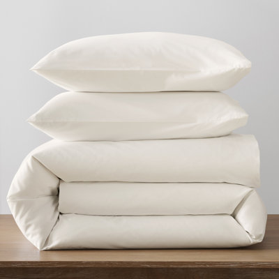 Coyer Classic Cotton Percale Duvet Cover Set