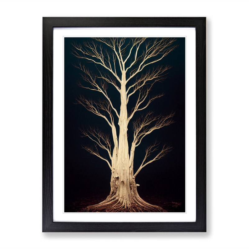 Magnificent Tree - Framed Print, Black, 64cm H x 46cm W x 2cm D