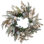 Glittered Mixed Foliage With Ornaments Artificial Christmas Wreath - 24" - Unlit