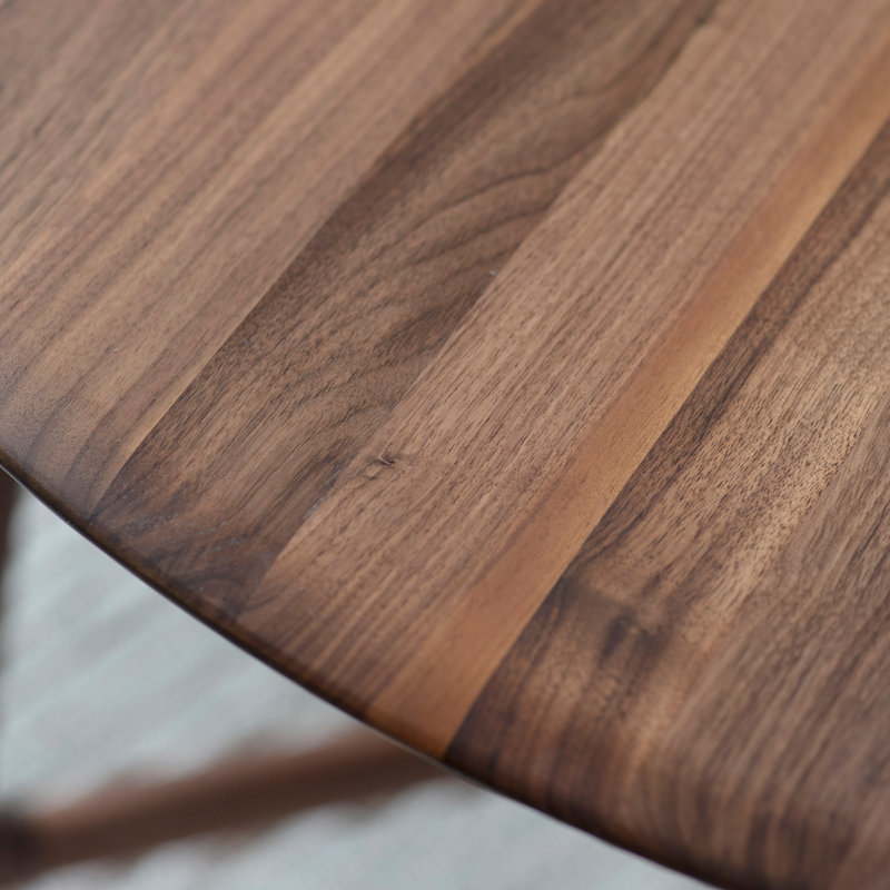 Anza Oak Round Solid Wood Dining Table