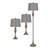 Ensemble de lampes de table et sur pied 3 pièces Braddock