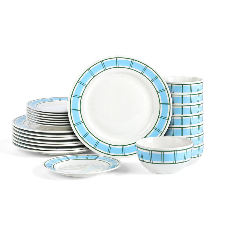 Yosemite 24-Piece Dinnerware Set Porcelain