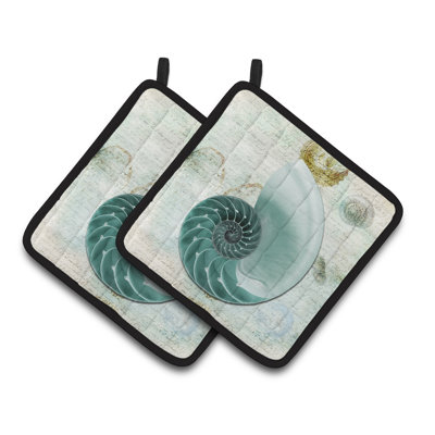 Caroline's Treasures Shells Polyester Potholder