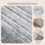 Tapis antidérapant lavable résistant aux taches pour le salon, la salle à manger et la salle à manger - gris 4 pi x 6 pi-70817484-70963027