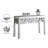 Luong 48'' Glass Console Table