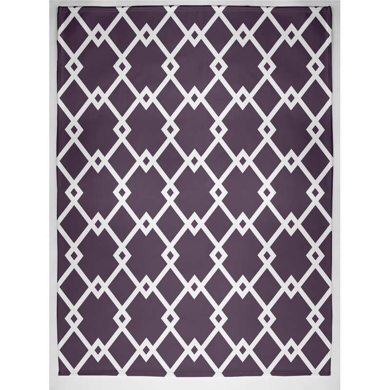 Nala Plain Weave / Muslin Throw Blanket, Purple