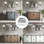 Meuble-lavabo blanc 60 po X 22 - comptoir en quartz, miroirs, fermeture en douceur, deux armoires et tiroirs pour l'organisation incluse, rangement intérieur-2064328388