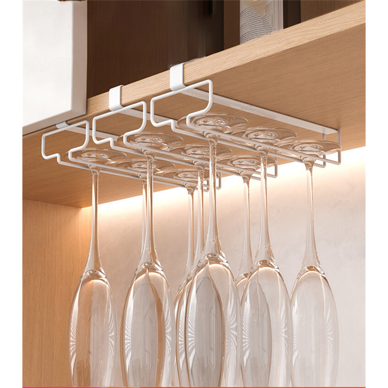 Diao Wall Mounted Wine Glass Rack White
