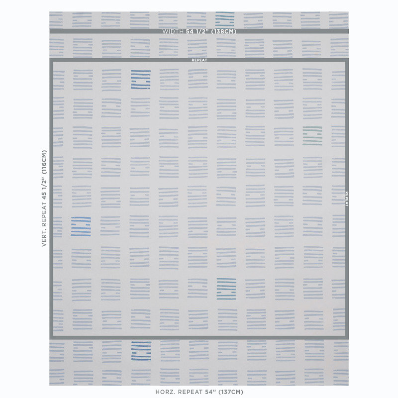 Schumacher x Caroline Z Hurley Tiasquam Wallpaper, Sky