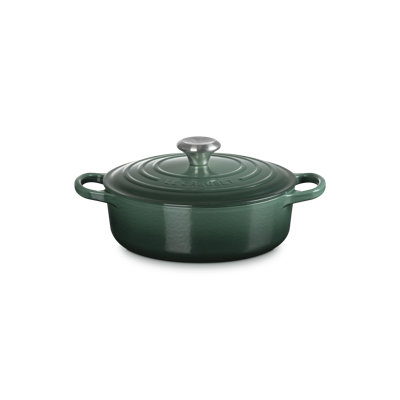 Le Creuset Enameled Cast Iron Signature Wide Round Oven, 3.5 Qt., Licorice