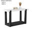 Ensemble de table moderne 3 pièces avec plateau en faux marbre et design bicolore, parfait pour les espaces de vie élégants.-721098832