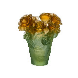 Rose Passion Handmade Crystal Table Vase