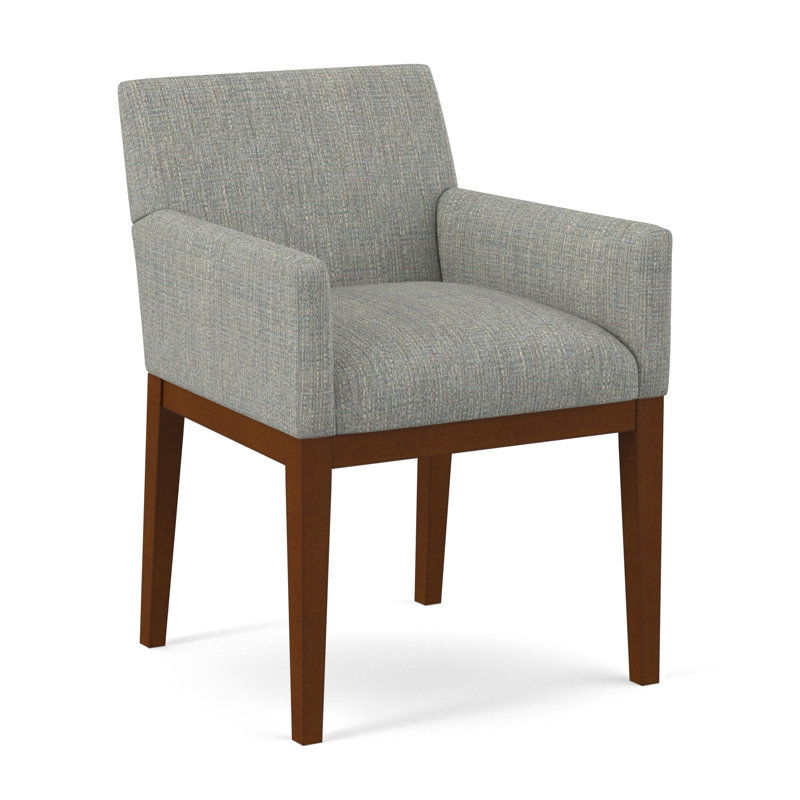 Upholstered Arm Chair, Evolution Smokey, English Saddle