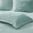 Oversized Cotton Jacquard Comforter Set Aqua King-117486598