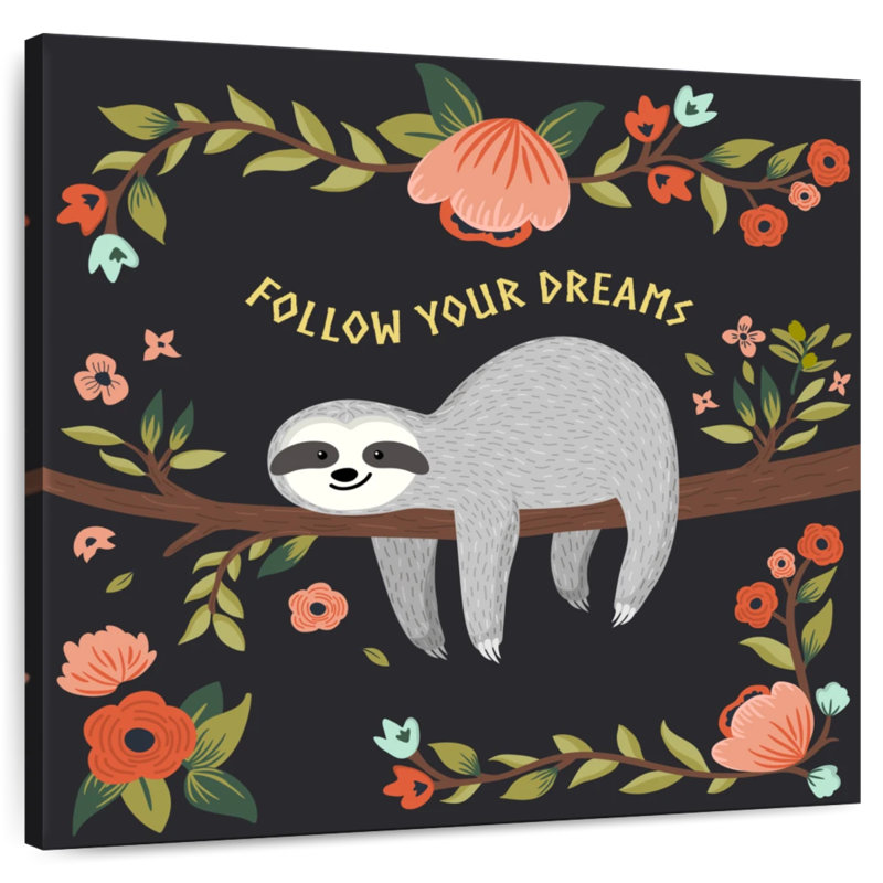 Tergel «Follow Your Dreams», typographie II, H 16 po x l 16 po