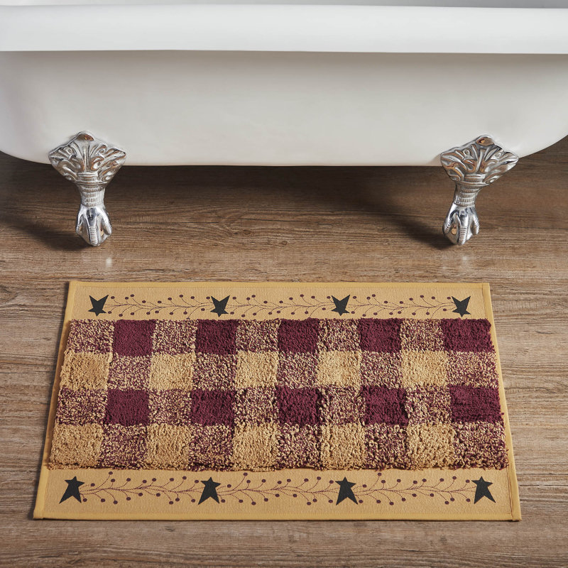 Pip Vinestar Cotton Blend Non-Slip Bath Mat, 20"W x 30"L