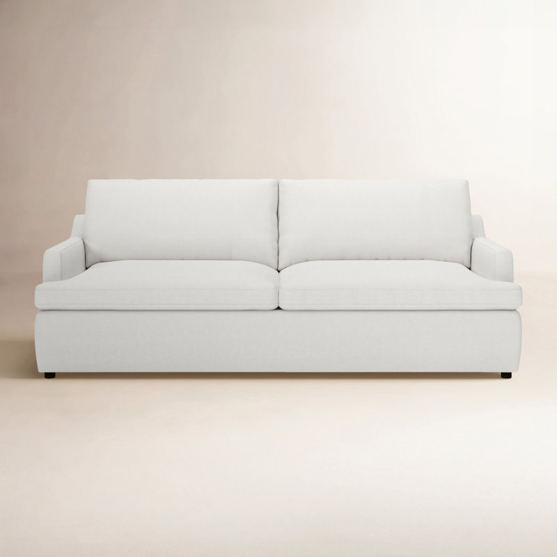 Essex 90" Upholstered Sofa, Mila Garnet Performance Velvet