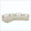 Canapé modulaire modulaire de 137,8 po sans os rembourré pour le salon-1303988224