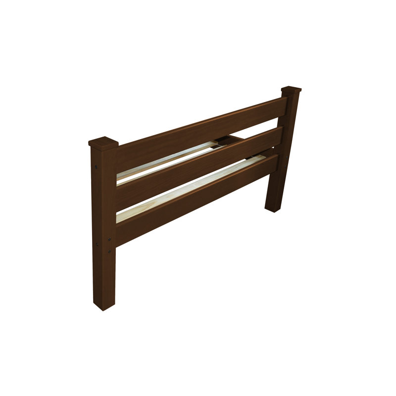 Base de lit en bois massif Homestead, Simple, Vert foncé